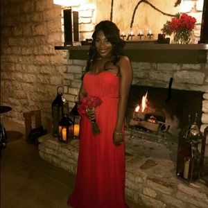 Alfred Angelo red evening gown/bridesmaid dress